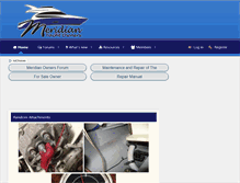 Tablet Screenshot of meridianyachtowners.com